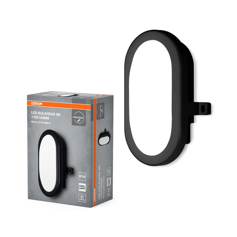 OSRAM LED Bulkhead LED Wandleuchte Feuchtraumleuchte 5,5W / 4000K Kaltweiß