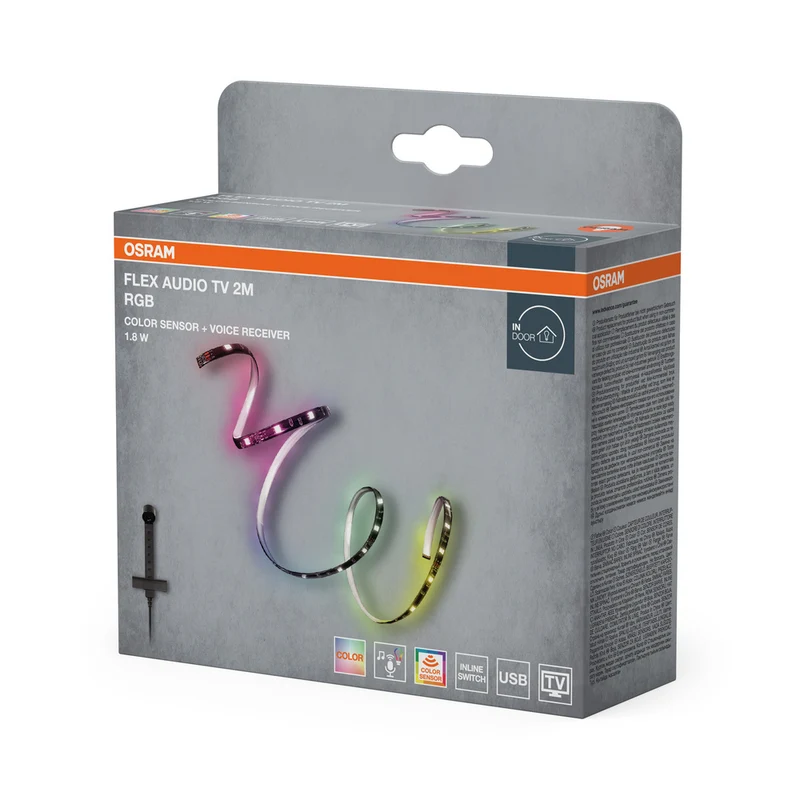 OSRAM FLEX AUDIOTV 2M RGB LED-Streifen, weiß, 3,7W, 50lm