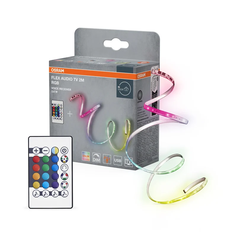 OSRAM FLEX AUDIO TV 2M LED-Streifen VR, weiß, 3,5W, 55lm