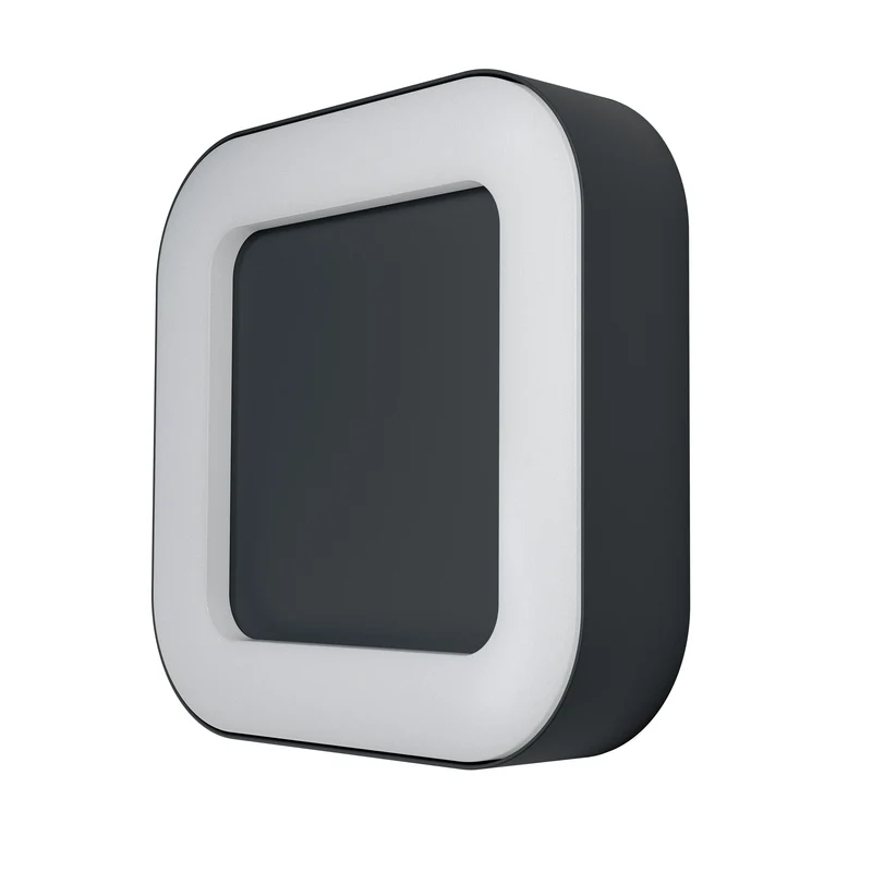 OSRAM ENDURA Style Square quadratische Outdoor-LED-Wand-/Deckenleuchte in Dunkelgrau aus Aluminium, , IP44-Schutz, für Terrasse und Balkon