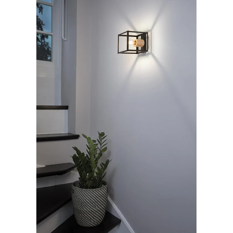 OSRAM DECOR Nairobi Wandleuchte, schwarz, E27-Sockel