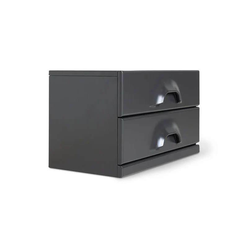 Kommode mit zwei Schubladen Charcoal - HKliving