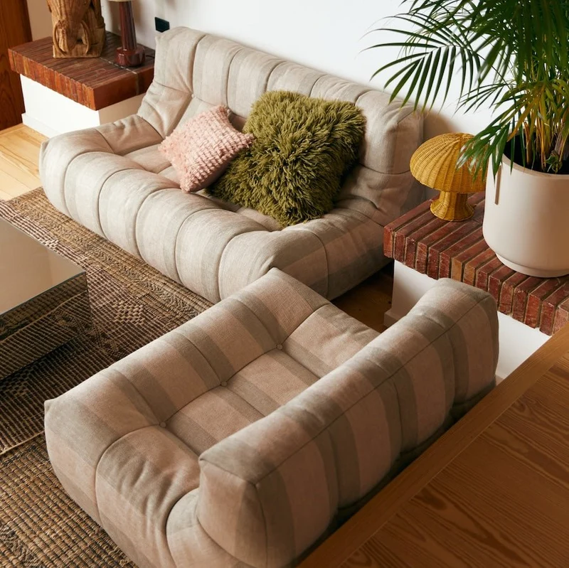 HKliving Lazy Lounge Chair – Loungesessel ohne Gestell, 6 Bezüge
