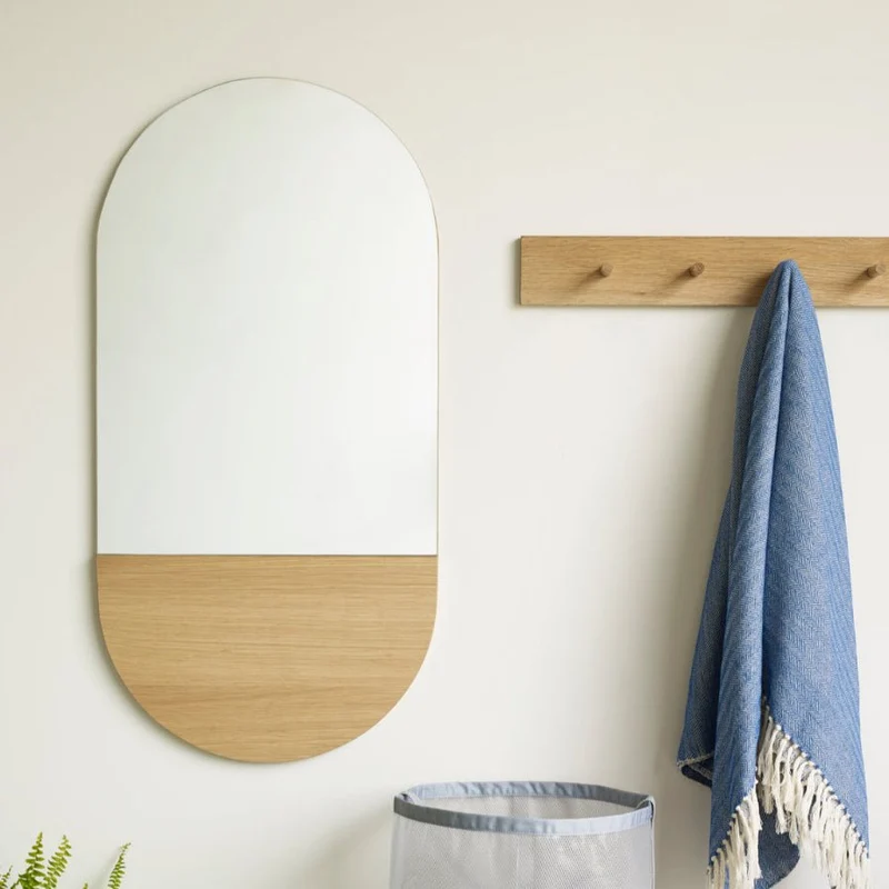 Wandgarderobe Folk aus Holz/Eiche small - Hübsch Interior