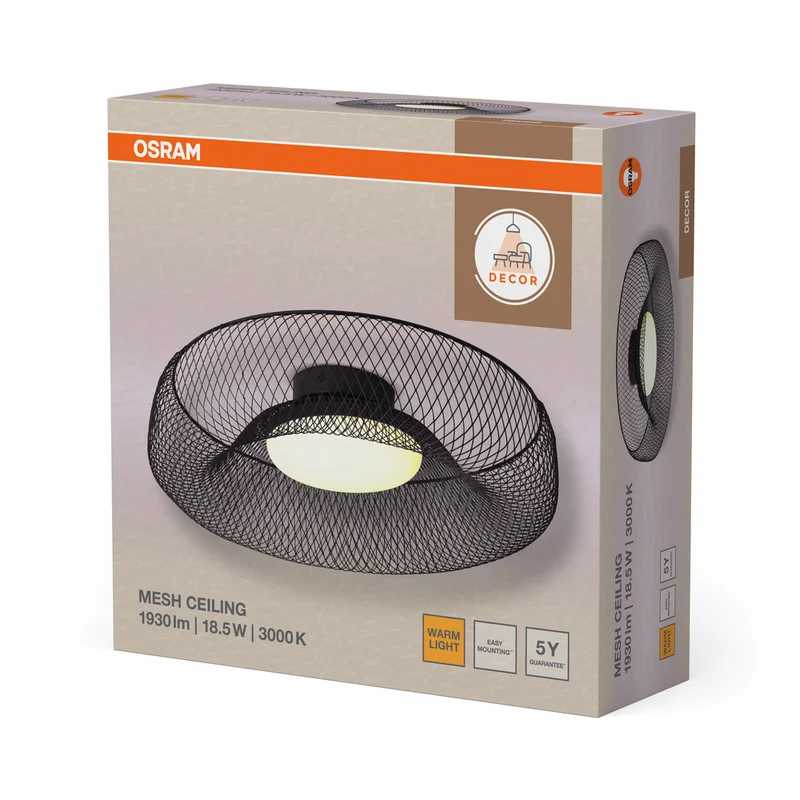 OSRAM DECOR Mesh Deckenleuchte 18.5W Schwarz