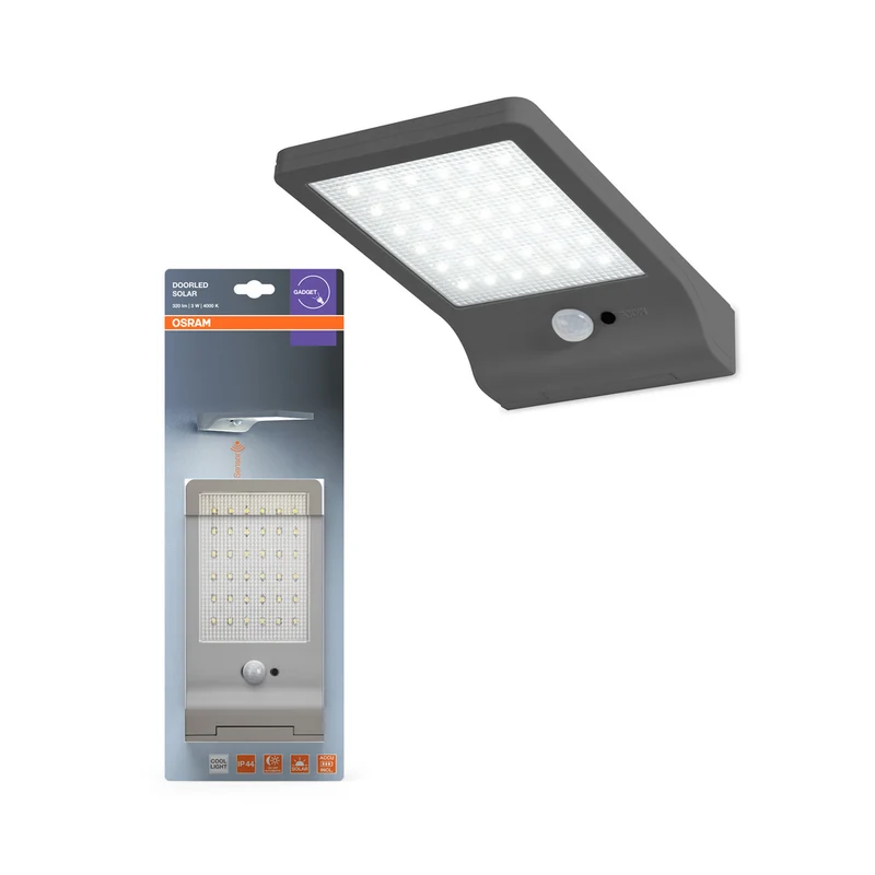 OSRAM DoorLED Solar LED Wandleuchte 3W / 4000K Kaltweiß