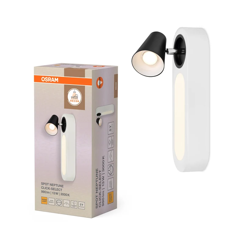 OSRAM DECOR SPOT NEPTUNE Wandleuchte, 13W, 490lm, weiß