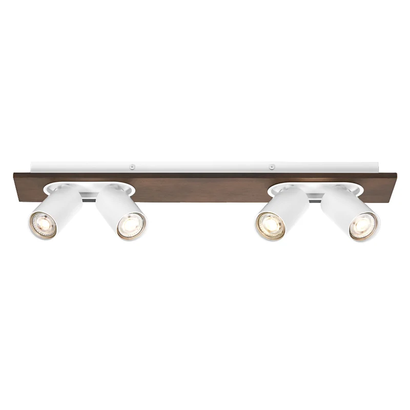 OSRAM DECOR SPOT MERCURY Deckenleuchte, 4 x 3,4W, Holzoptik, weiß