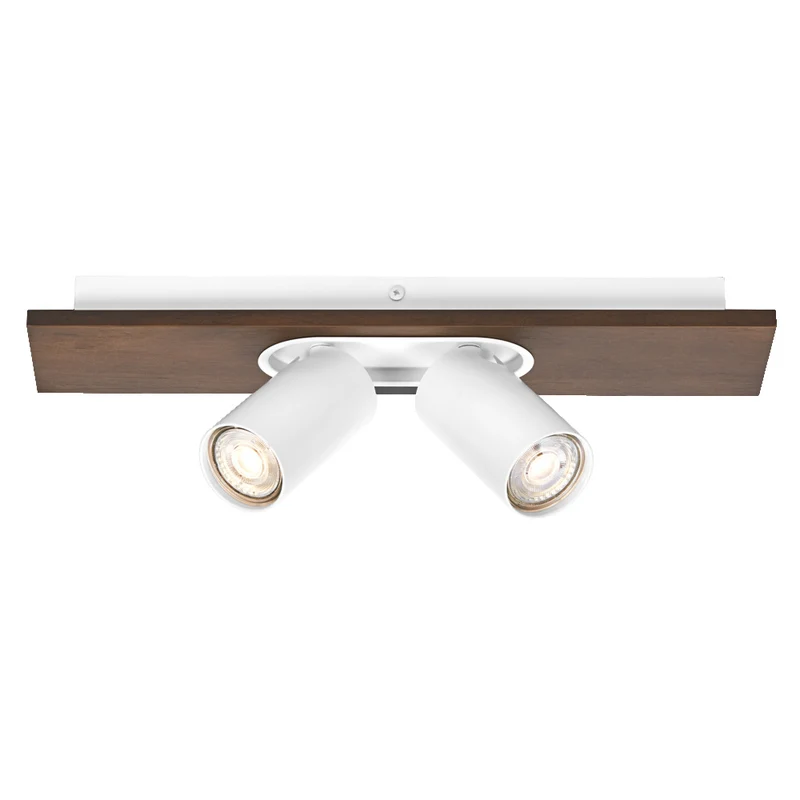 OSRAM DECOR SPOT MERCURY Deckenleuchte, 2 x 3,4W, Holzoptik, weiß