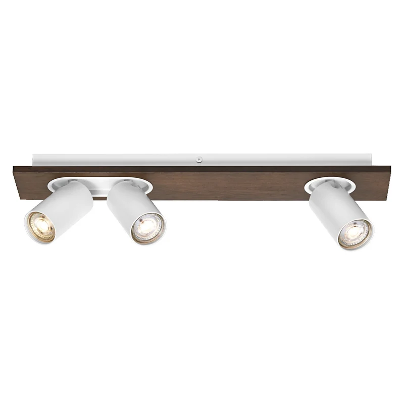 OSRAM DECOR SPOT MERCURY Deckenleuchte, 3 x 3,4W, Holzoptik, weiß