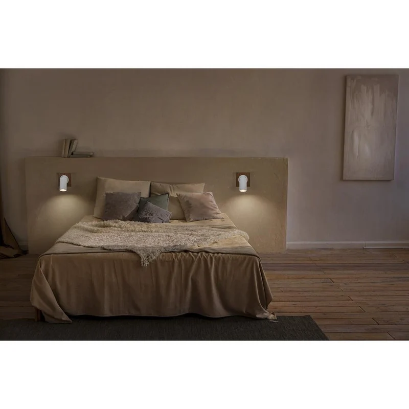 OSRAM DECOR SPOT MERCURY Deckenleuchte / Wandleuchte, 1 x 3,4W, Holzoptik, weiß