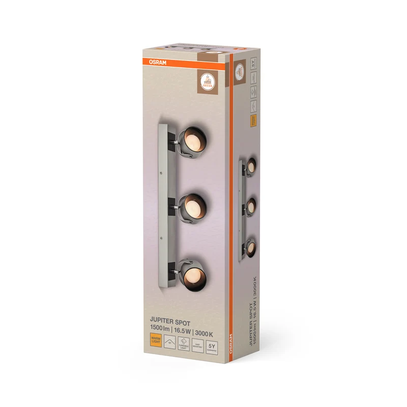 OSRAM DECOR SPOT JUPITER Deckenleuchte, 16,5W, 550lm, silber