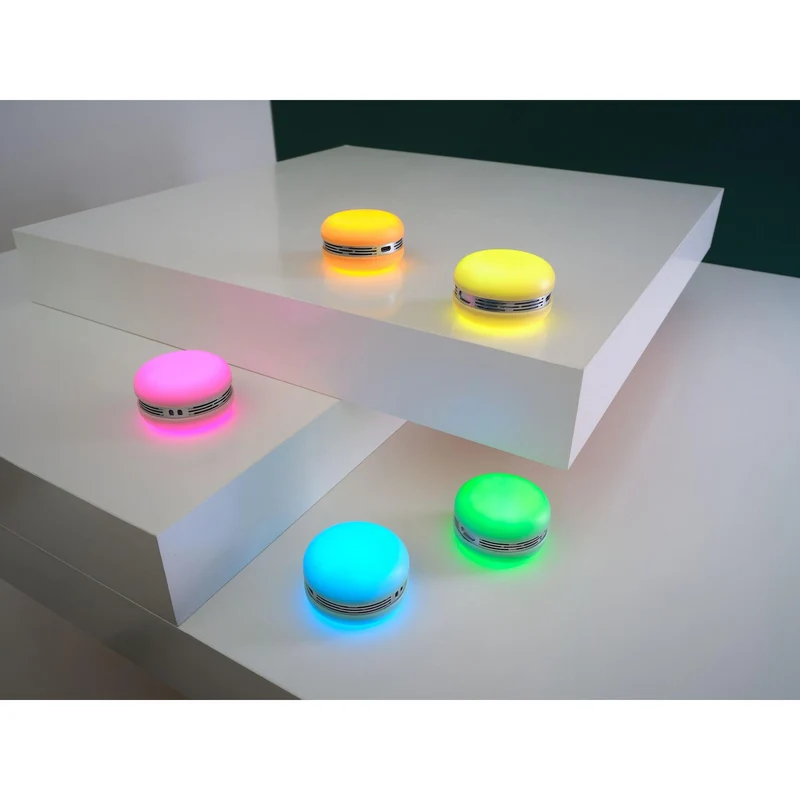 OSRAM Bluetooth SMART+ Macaron Lautsprecher mit Bewegungssteuerung, LED-Licht RGB, Gelb