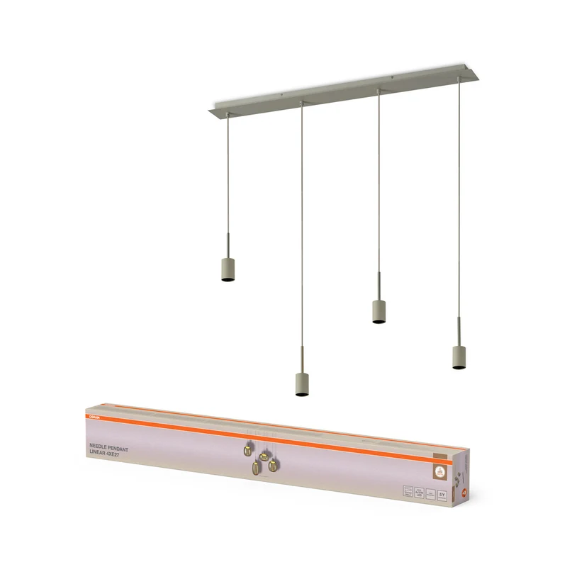 OSRAM DECOR Needle Pendelleuchte Linear Beige 4xE27