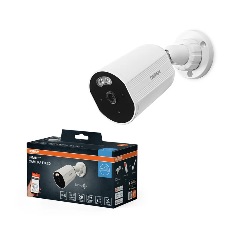 OSRAM Wifi SMART+ smarte Outdoor Überwachungskamera Weiß