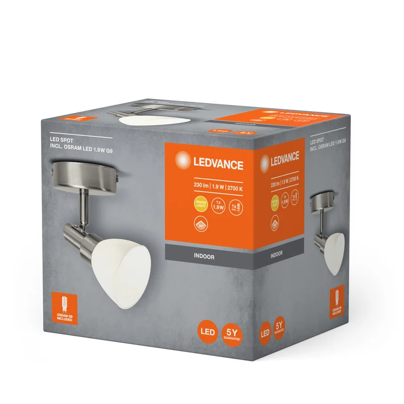 LEDVANCE LED SPOT G9 G9 1.9W , 200 lm, 2700 K, Warmweiß