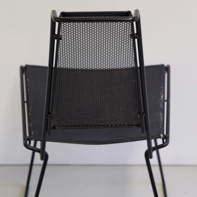 Postmoderner Metall Stuhl - Rolf Rahmlow 1980er
