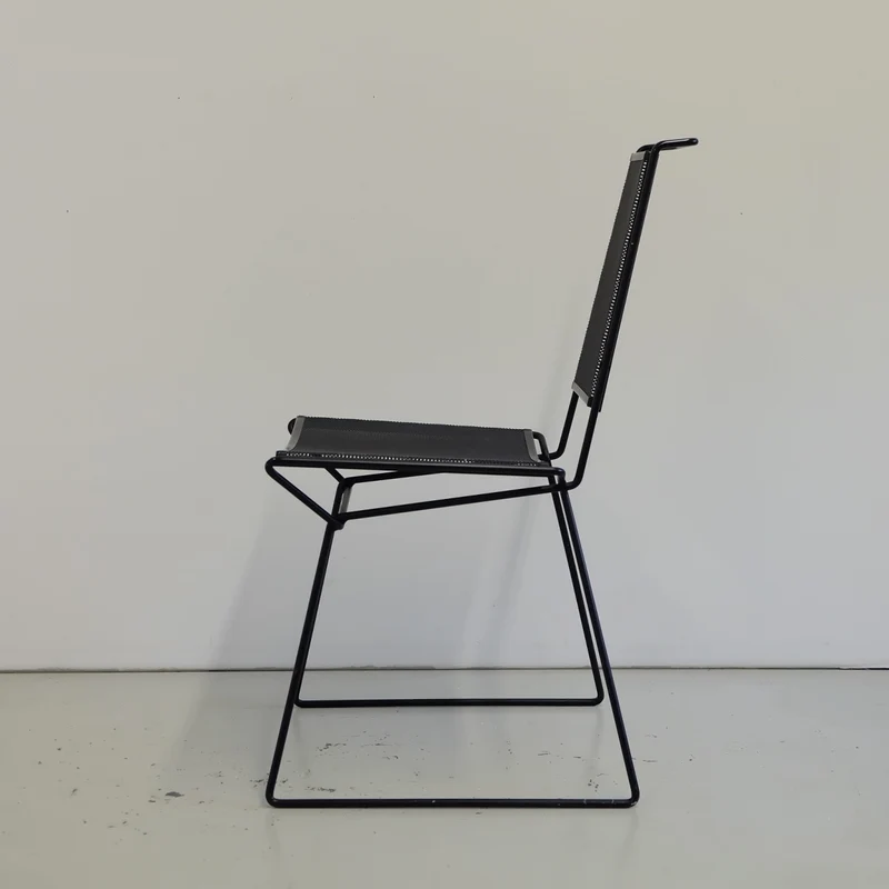 Postmoderner Metall Stuhl - Rolf Rahmlow 1980er