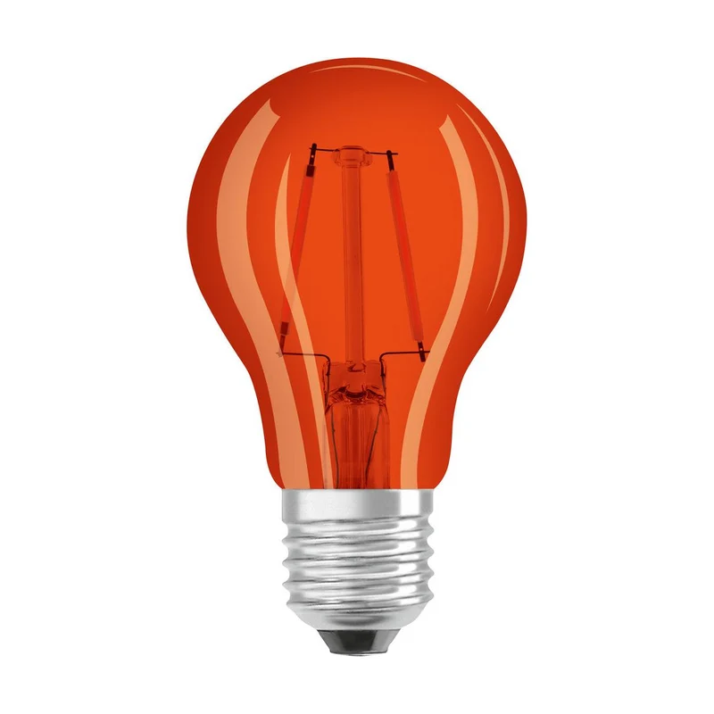 OSRAM LED Lampe LED STAR DÉCOR CLASSIC A 2.5W 515 Orange E27, 160 lm, 1500 K, Orange