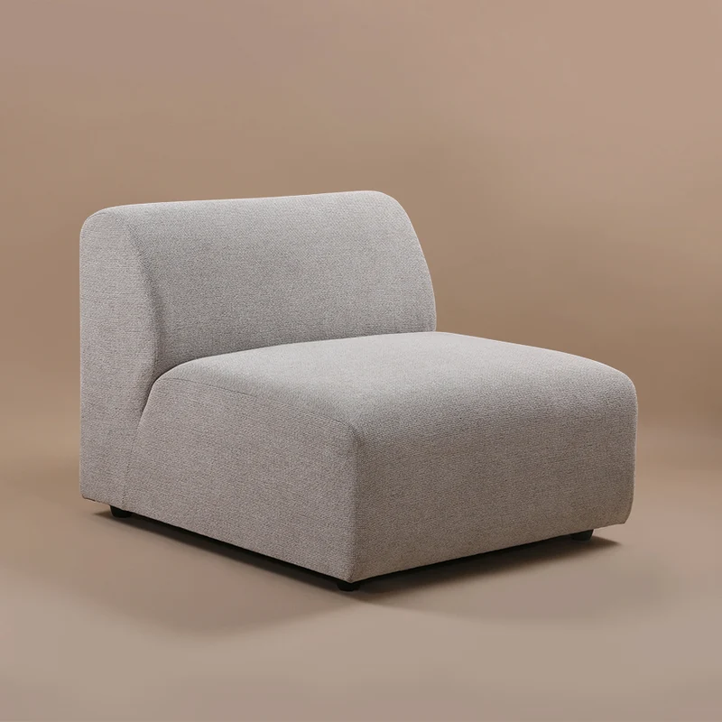 Modulares Sofa Element Jax Sneak hellgrau - HKliving