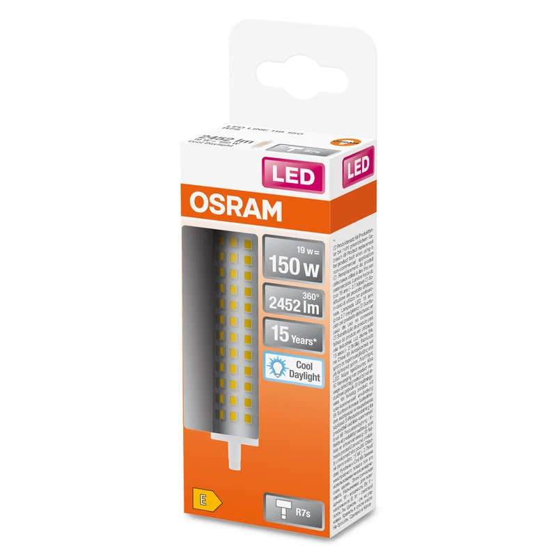 OSRAM LED Line Lampe, 19W, 2452lm, R7s, 6500K , Kaltes Tageslicht