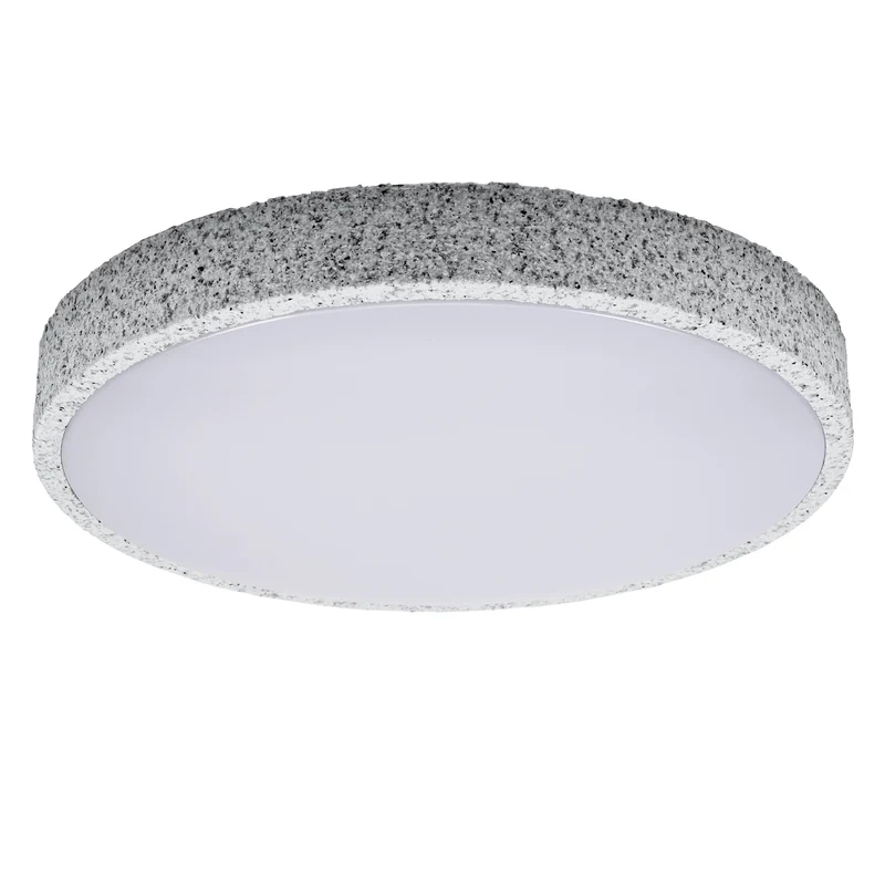 LEDVANCE ORBIS Yummy LED-Deckenleuchte mit Metallring, grau, 24W, 1450lm, 3000K, 390mm, 830 freundliches Warmweiß, durch Klicken dimmbar, IP20 Schutz, Montageschrauben und Dübel inklusive