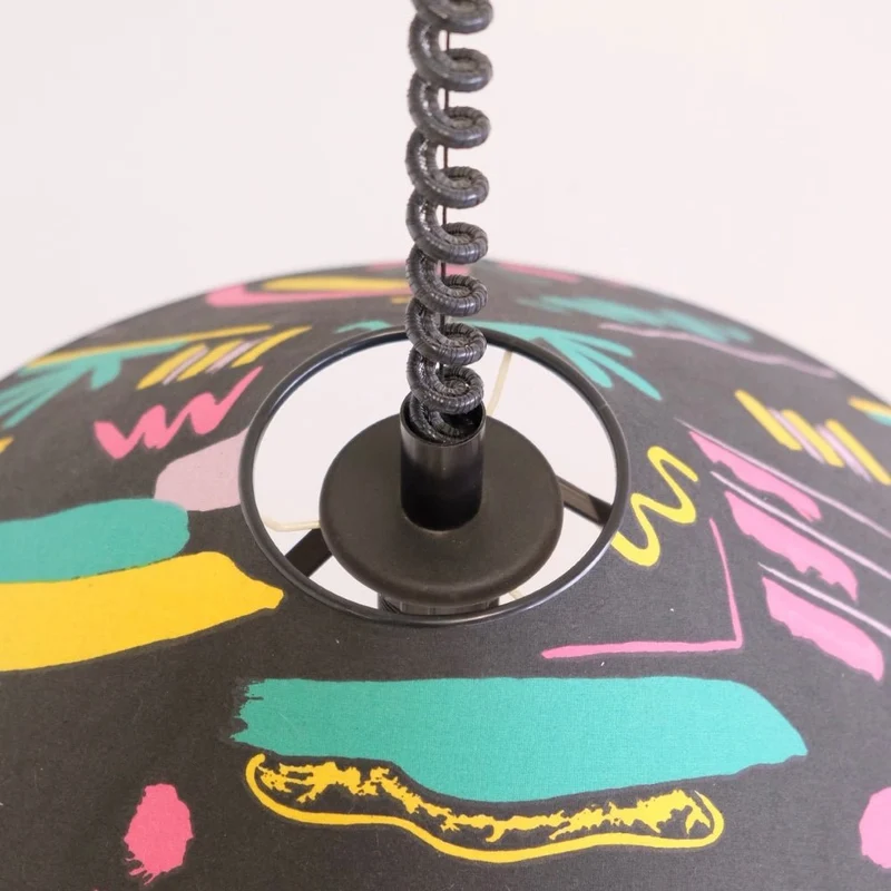 Postmoderne Pendelleuchte im Memphis Milano Stil der 1980er - Vintage Lampe