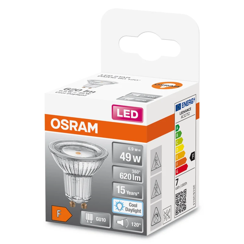 OSRAM LED Star Reflektor-Lampe, 6.9W, 620lm, GU10 , Kaltes Tageslicht