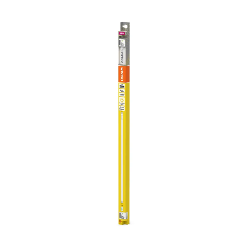 OSRAM LED TUBE T8 EM PLASTIC in Röhre, zweiseitig gesockelt-Form, LED-Röhre, Matt, 6,6 W, (ex 18 W), 720 lm, Warmweiß, 3000 K, 30000 h, CRI 80