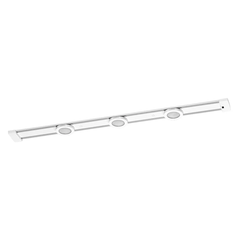 LEDVANCE LINEAR flache Unterbauleuchte, Magnetschiene für flexible Spotmontage, 3 Spots, mit Sensor, 9. 5W, 600lm, 4000K, 840 kaltweiß, dimmbar, IP20, weiß, Alu/Plastik, Leuchtmittel nicht austauschbar
