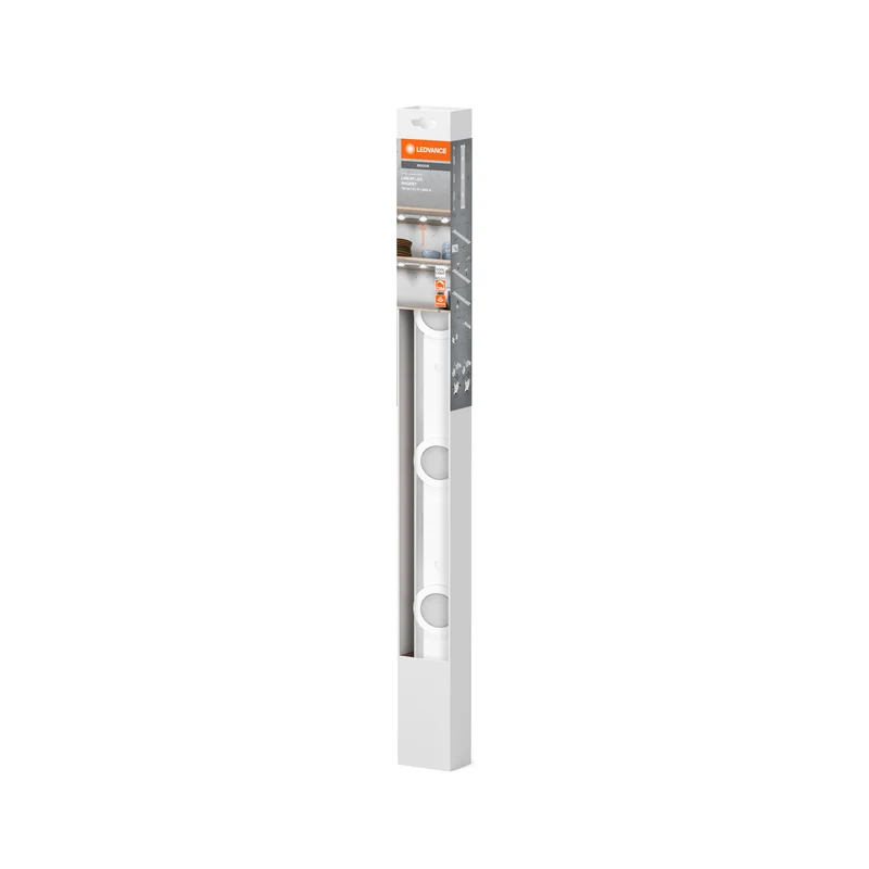 LEDVANCE LINEAR flache Unterbauleuchte, Magnetschiene für flexible Spotmontage, 3 Spots, mit Sensor, 9. 5W, 600lm, 4000K, 840 kaltweiß, dimmbar, IP20, weiß, Alu/Plastik, Leuchtmittel nicht austauschbar