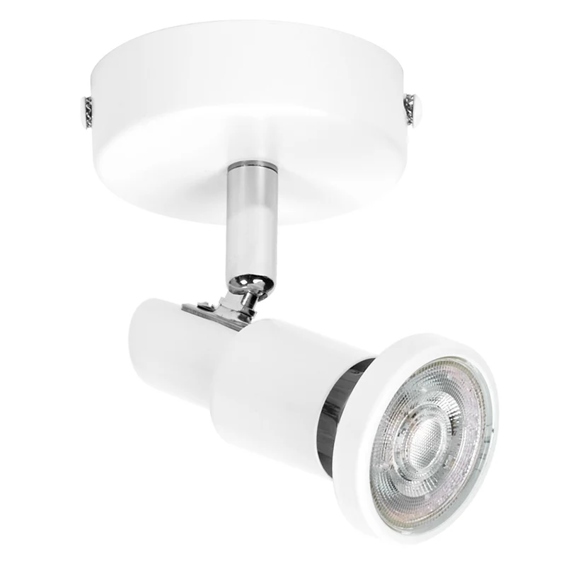 LEDVANCE LED SPOT GU10 1 x 3,4W, 230lm, weiß, 2. 700K Farbtemperatur, warmweiße Lichtfarbe, zeitloses Design, austauschbare LED-Lampe, ideal für Innenräume, CRI 90, verstellbare Köpfe