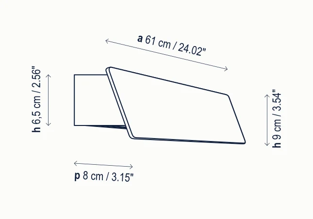 Bover - Wandleuchte - Alba 60 LED