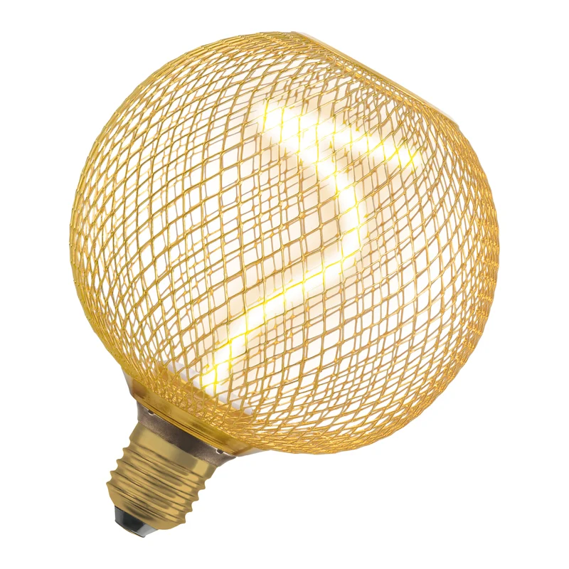 OSRAM DECOR LED Spiralfilament Lampe Globe, Gold, 3.5W, 170lm , Comfort warm white , E27
