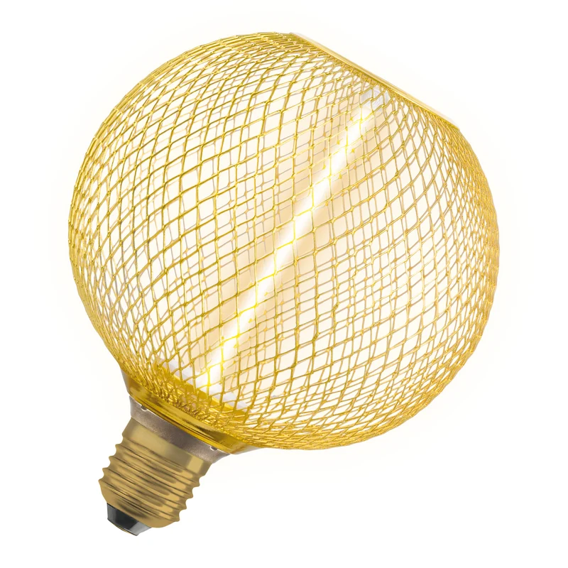 OSRAM DECOR LED Strohfilament Lampe Globe, Gold, 3.5W, 150lm , Comfort warm white , E27