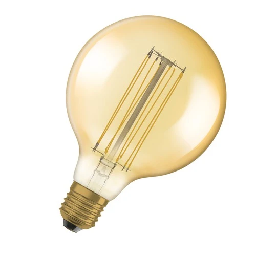 OSRAM Vintage 1906 LED-Lampe, Gold-Tönung, 5,8W, 470lm , Warmweiß , E27