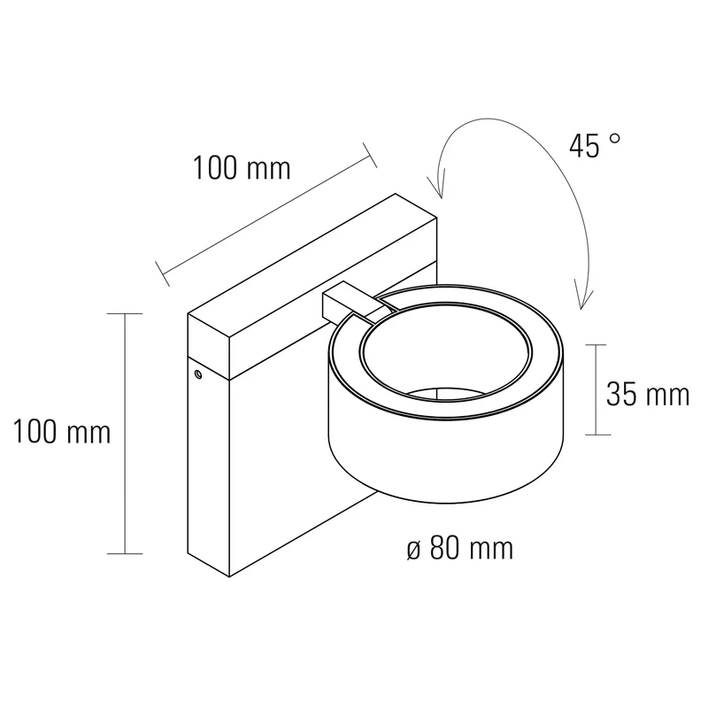 Dorinonua LED Wandleuchte 2 x 4W
