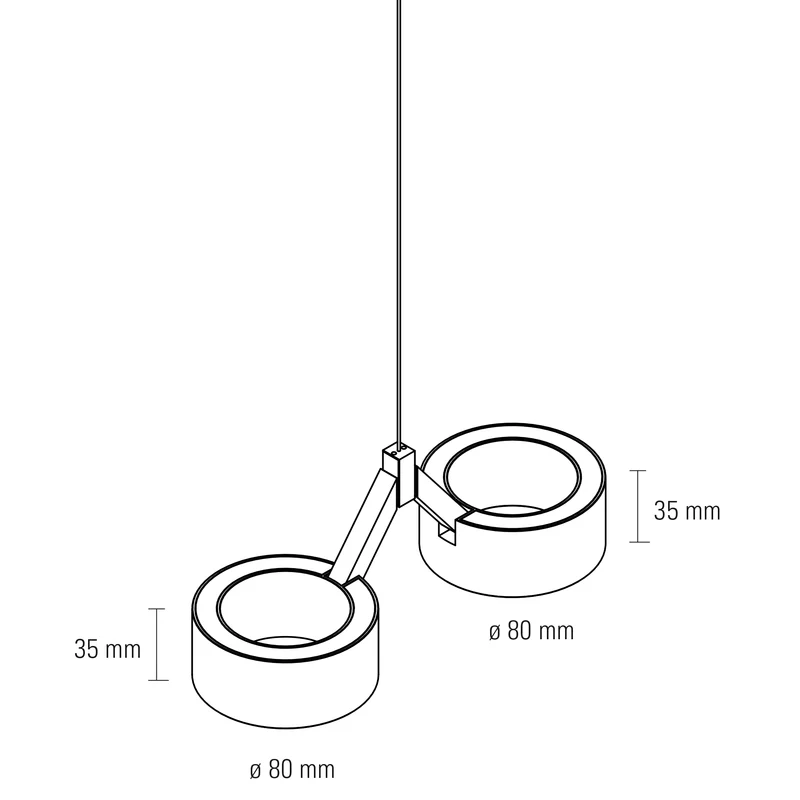 Dolonua LED Pendelleuchte 4x 4W
