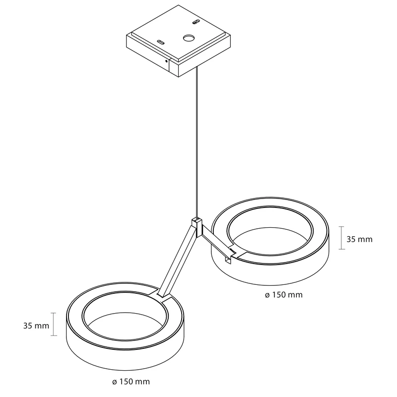 Dilinonua LED Pendelleuchte 4x6W