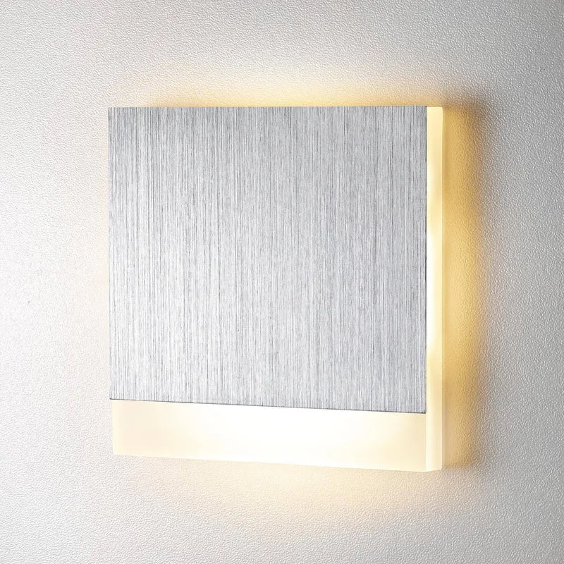 Treppenbeleuchtung - LED Wandeinbauleuchte Stripe in Alu Gebürstet - 230V 1,5W