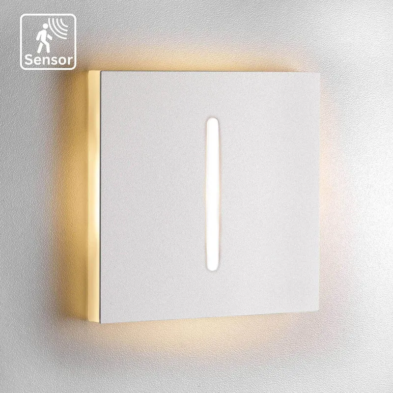 Treppenbeleuchtung mit Bewegungsmelder Slide in Weiss - 230V 1,5W LED