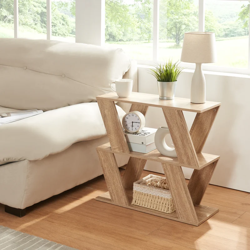 Beistelltisch Nome 60x22x57cm Eicheoptik [en.casa]