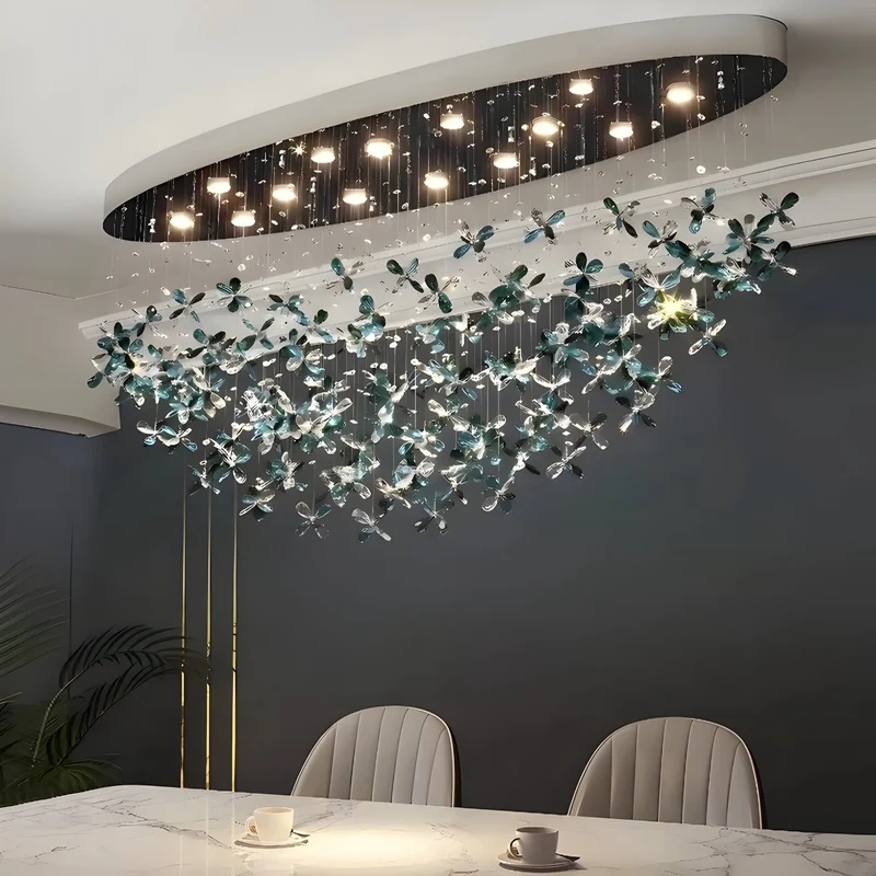 Esstischlampe Fiore di Cristallo