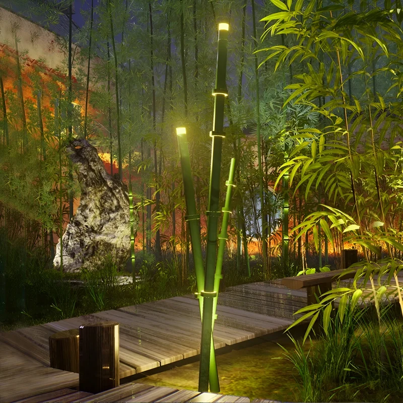 Outdoor Lampe Modern Bamboo