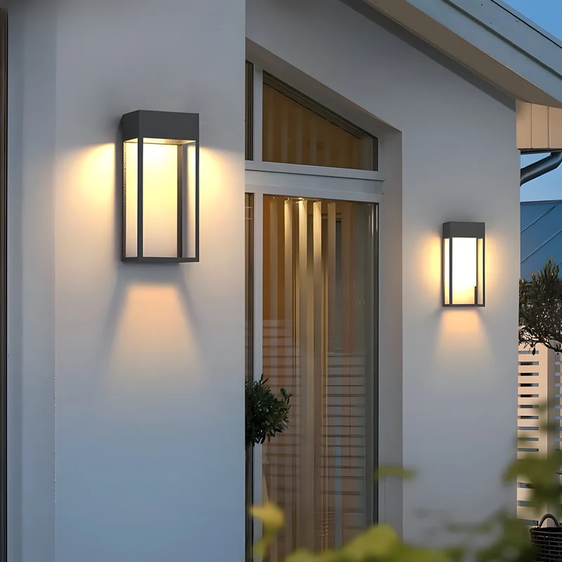 Outdoor Lampe Scatola Vetro