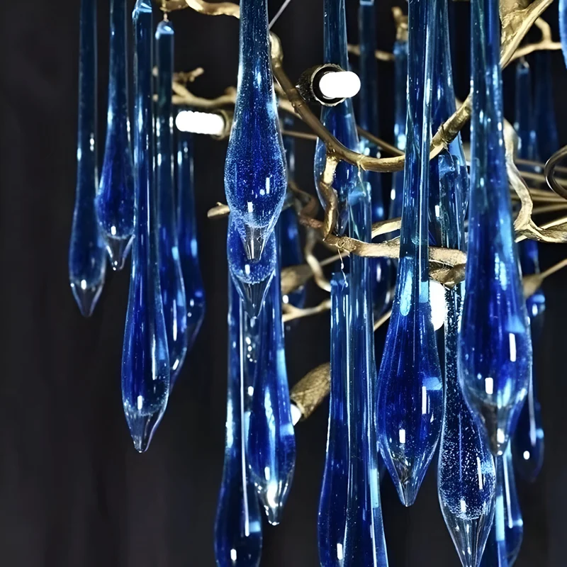 Designer Kronleuchter Felice Bleu