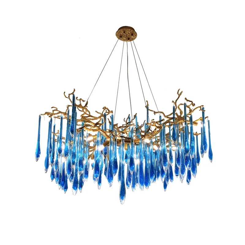 Designer Kronleuchter Felice Bleu