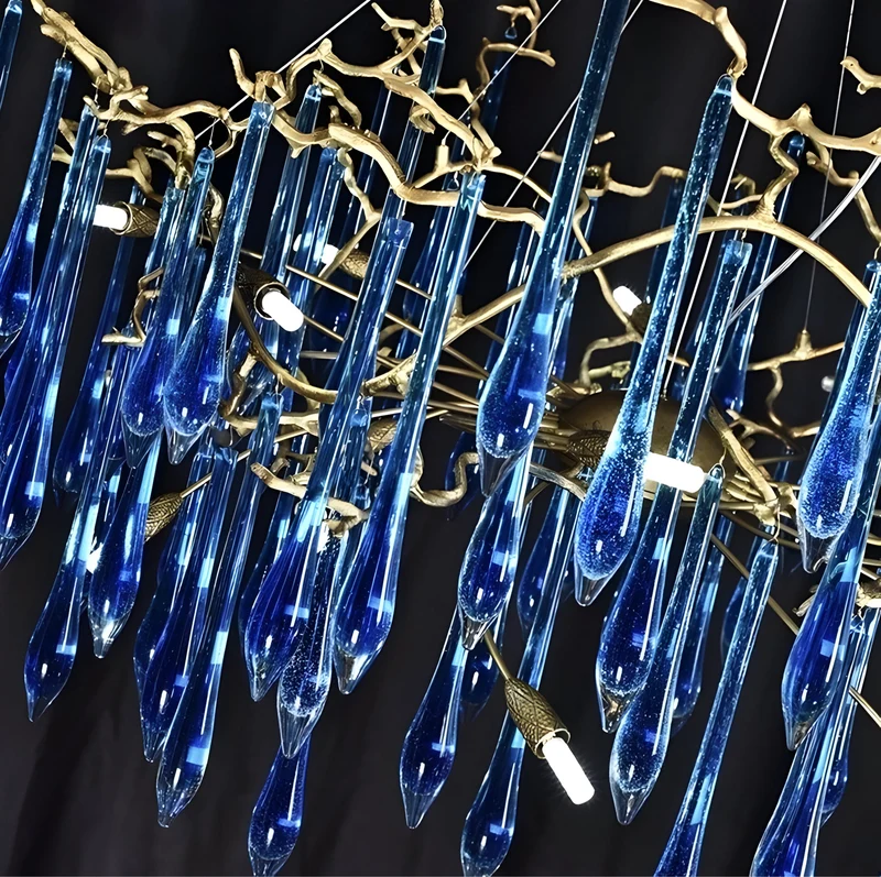 Designer Kronleuchter Felice Bleu