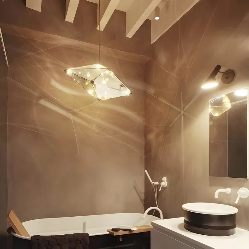 Moderne Hängelampe Diamante Grezzo