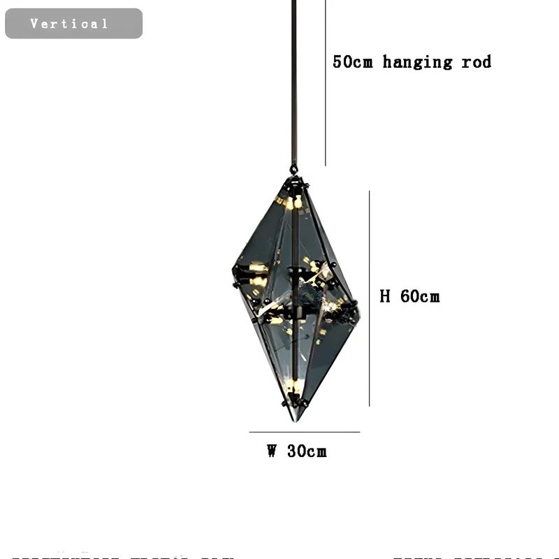 Moderne Hängelampe Diamante Grezzo